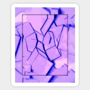 Purple Wall Abstract Sticker